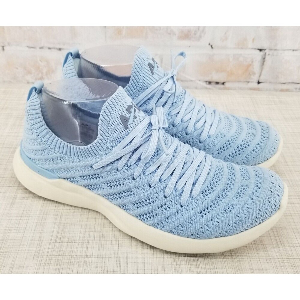 APL Athletic Propulsion Labs Women's Techloom Wave Ice Blue/Slate/Pristine‎ Sz 8